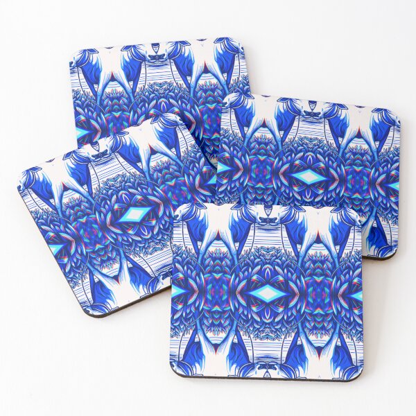 Item preview, Blue Bull Abstract Pattern designed and sold by Lolly's Little Lovelies.