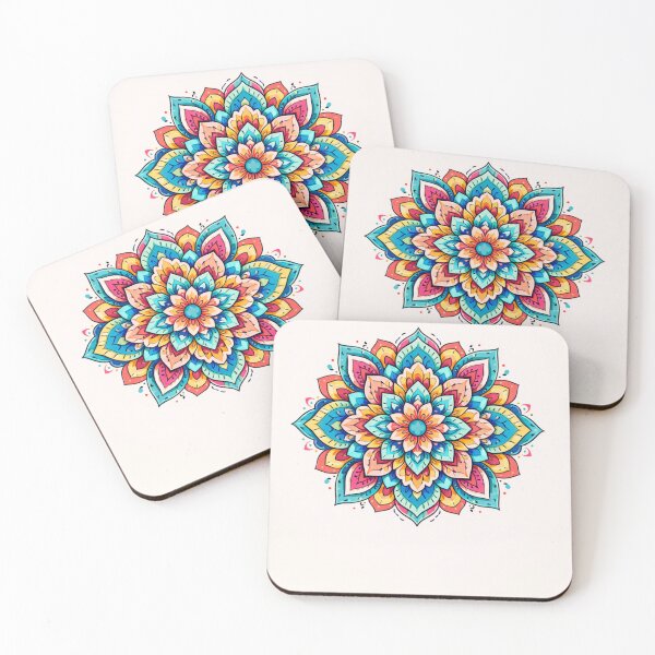 Item preview, Colorful Floral Mandala Art designed and sold by NomadUSArt.