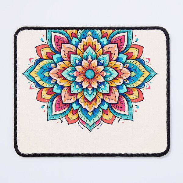 Item preview, Colorful Floral Mandala Art designed and sold by NomadUSArt.