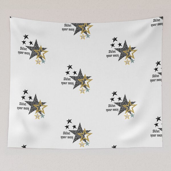Item preview, Shine Your Way Quote Clean Black Typography Star Design designed and sold by Aura Design.