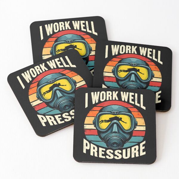 Item preview, Retro Scuba Diver I Work Well Under Pressure designed and sold by cordfried3h.