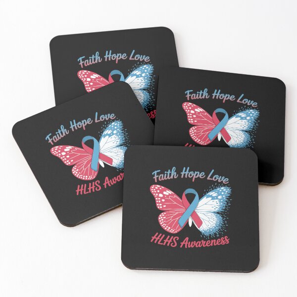Item preview, Blue Red Ribbon Butterfly Faith Hope Love HLHS Awareness designed and sold by RonnasJackson.