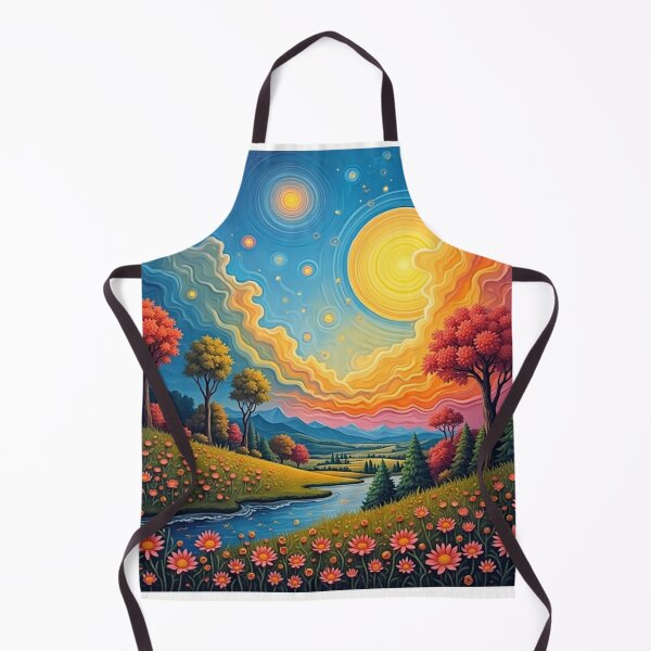 Item preview, Surrealistic sunset in the mountains. Surrealistic Landscape. Outdoor scenic view. designed and sold by SofikoDesigns.