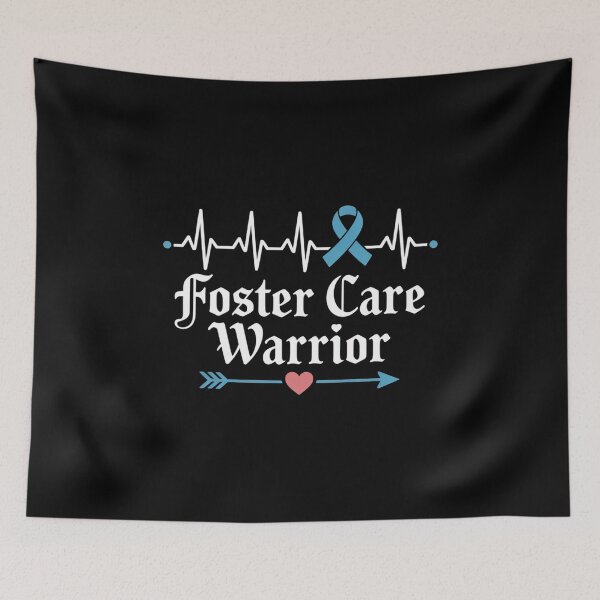 Item preview, Blue Ribbon Foster Care Awareness Shirt Foster Care Warrior designed and sold by RonnasJackson.
