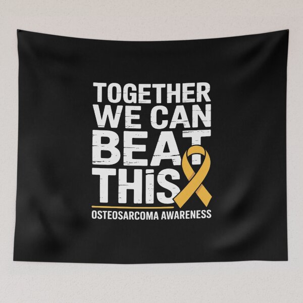 Item preview, Bone Cancer Awareness Yellow Ribbon Together Osteosarcoma designed and sold by RonnasJackson.