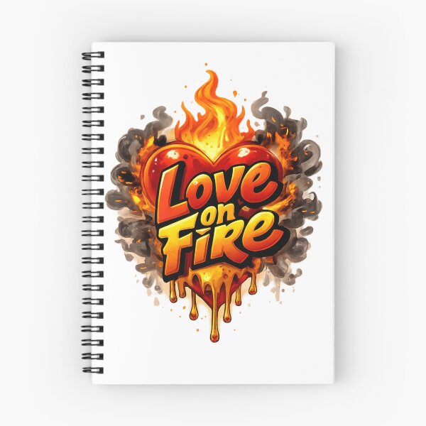 Item preview, Love on Fire – Burning Heart Graffiti Art designed and sold by The Crimson Halo.