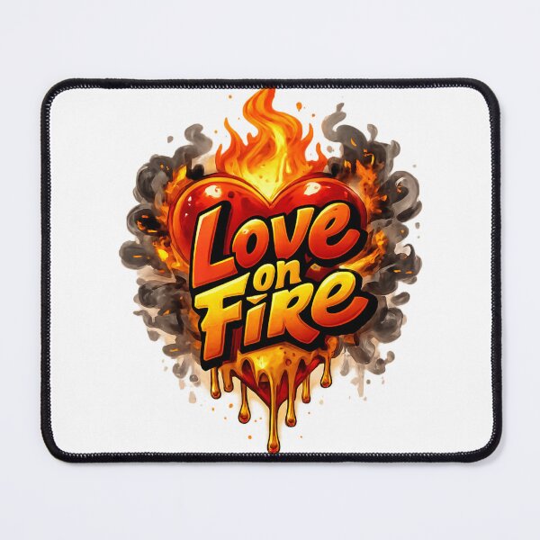 Item preview, Love on Fire – Burning Heart Graffiti Art designed and sold by The Crimson Halo.