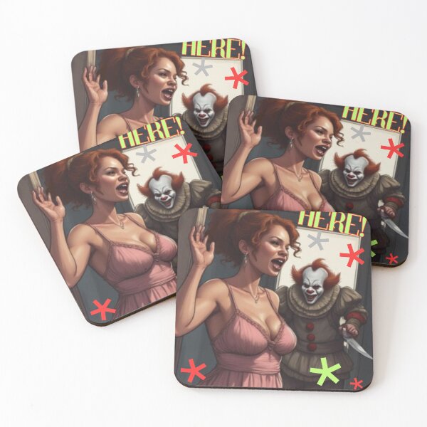 Item preview, Wild Woman Monster Mash Campy Vintage Retro Clown Art designed and sold by WildWmnCreative.