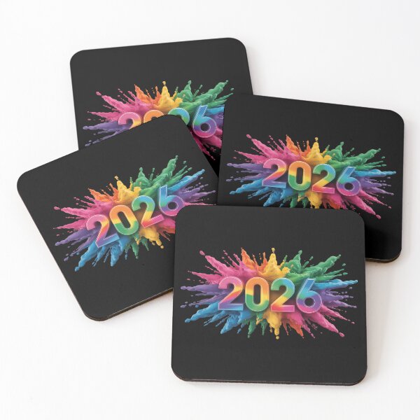 Item preview, Colorful 2026 Paint Splash T-shirt – Vibrant Rainbow Design for New Year Celebrations designed and sold by FestivityFinds.