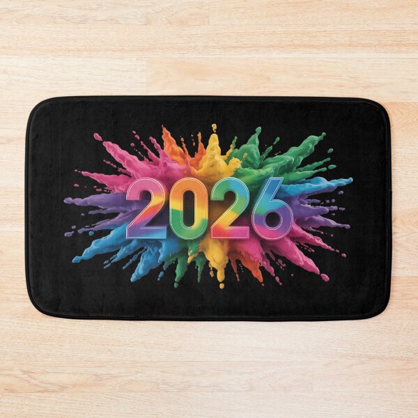 Item preview, Colorful 2026 Paint Splash T-shirt – Vibrant Rainbow Design for New Year Celebrations designed and sold by FestivityFinds.