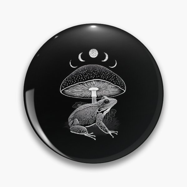 Item preview, Dark Academia Frog Under Mushroom designed and sold by yarnauuphp.