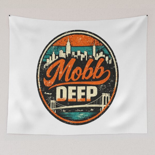Item preview, Mobb Deep Vintage NYC Skyline Retro Hip Hop Graphic designed and sold by LeighlaF45.