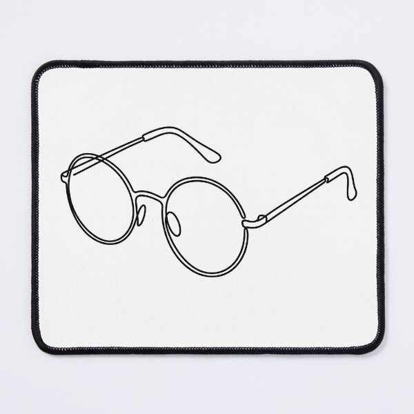Item preview, Smart Minimalist Round Glasses Single Line designed and sold by Strip to Stick.