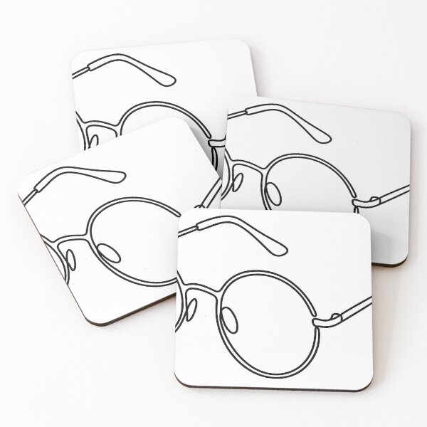 Item preview, Smart Minimalist Round Glasses Single Line designed and sold by Strip to Stick.
