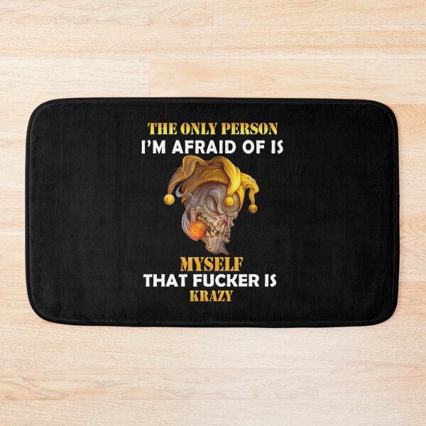 Item preview, The Only Person I'M Afraid Of Is Myself Funny Skull Saying designed and sold by kallerqptart.