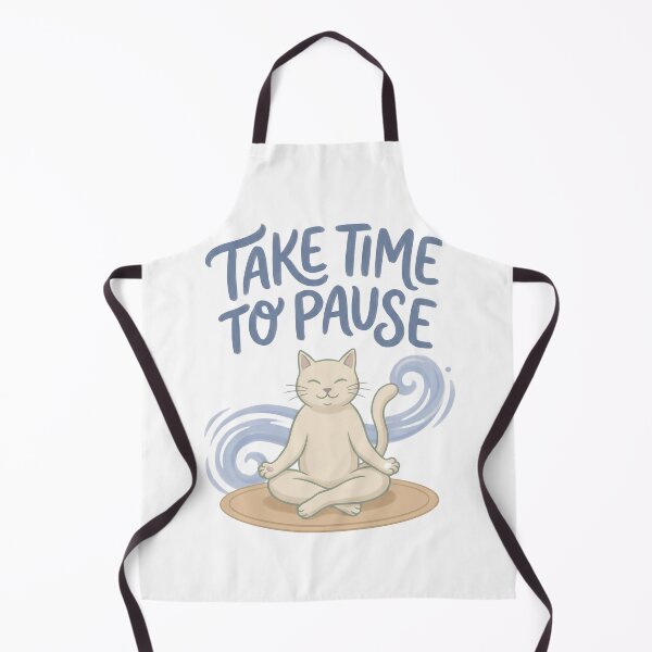 Item preview, Take Time To Pause Mindful Cat Meditation Zen designed and sold by Quillway.