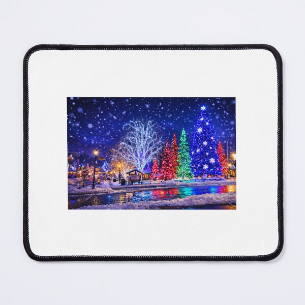 Item preview, Midnight Glow: Winter Lights Reflected in Snow designed and sold by GentleWildStudio.