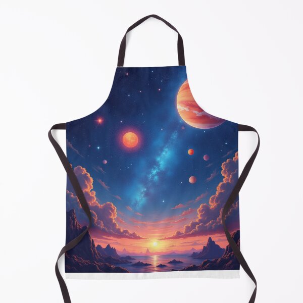 Item preview, Surrealistic sunset. Cosmos, Planets, Universe, Milky Way. designed and sold by SofikoDesigns.