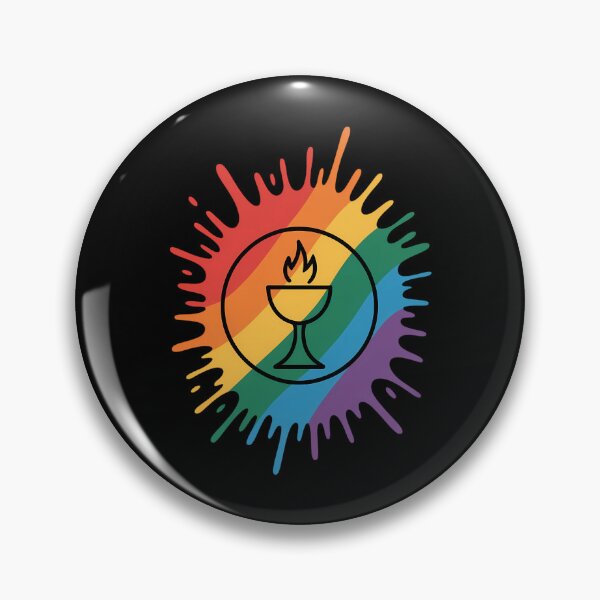 Item preview, Paint Splatter LGBTQ Pride Rainbow Unitarian Universalism designed and sold by EllenJast.