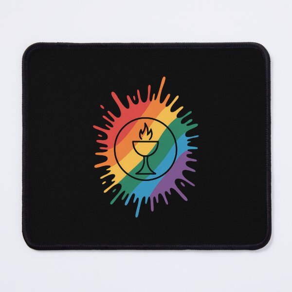 Item preview, Paint Splatter LGBTQ Pride Rainbow Unitarian Universalism designed and sold by EllenJast.