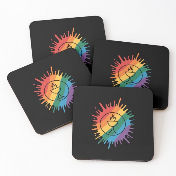 Item preview, Paint Splatter LGBTQ Pride Rainbow Unitarian Universalism designed and sold by EllenJast.