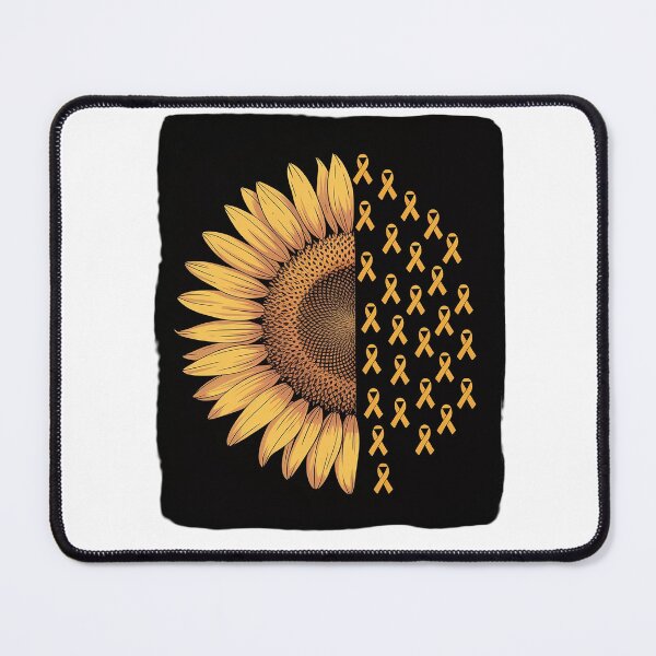 Item preview, Sunflower Bladder Sarcoma Bone Cancer Ribbon Awareness Gifts designed and sold by catsdothingz.