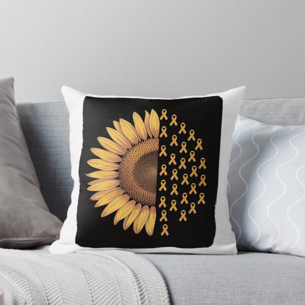 Item preview, Sunflower Bladder Sarcoma Bone Cancer Ribbon Awareness Gifts designed and sold by catsdothingz.