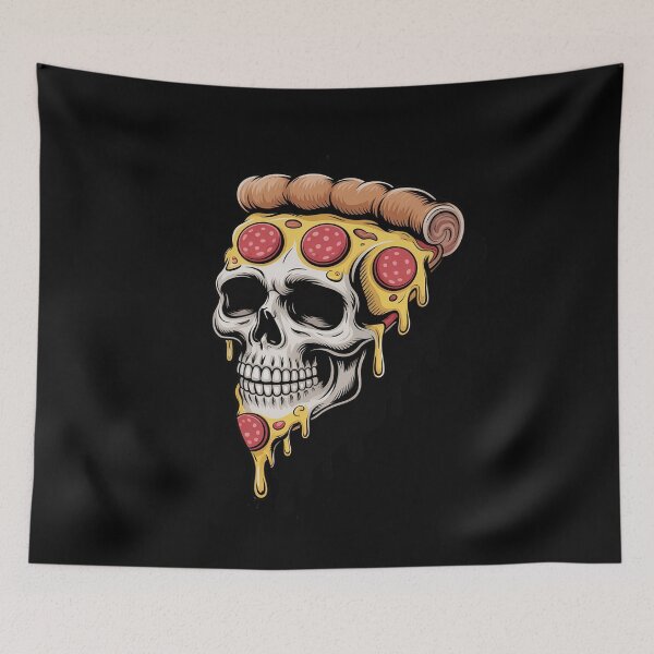 Item preview, Pizza Italian Cuisine Pizzeria - Italian Food Skull Pizza designed and sold by LindseyKris.