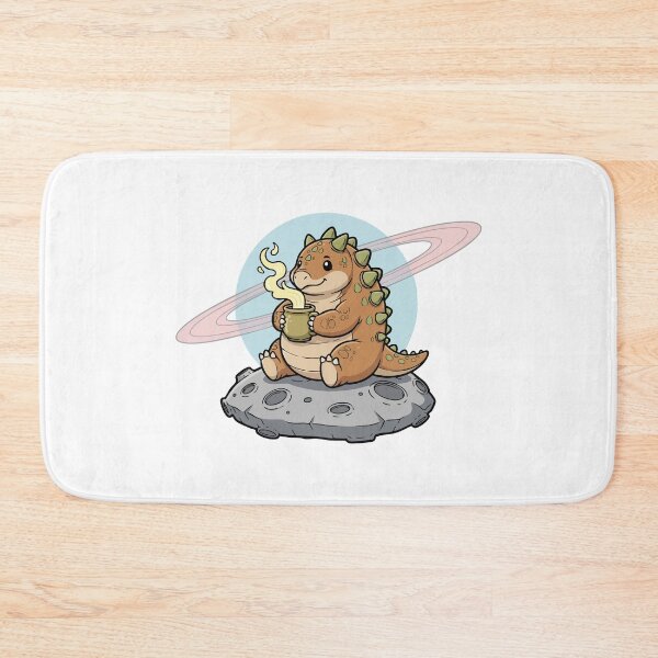 Item preview, Cute Space Dinosaur Coffee Illustration designed and sold by graphicnew.