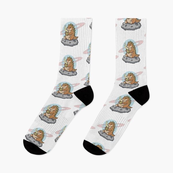 Item preview, Cute Space Dinosaur Coffee Illustration designed and sold by graphicnew.
