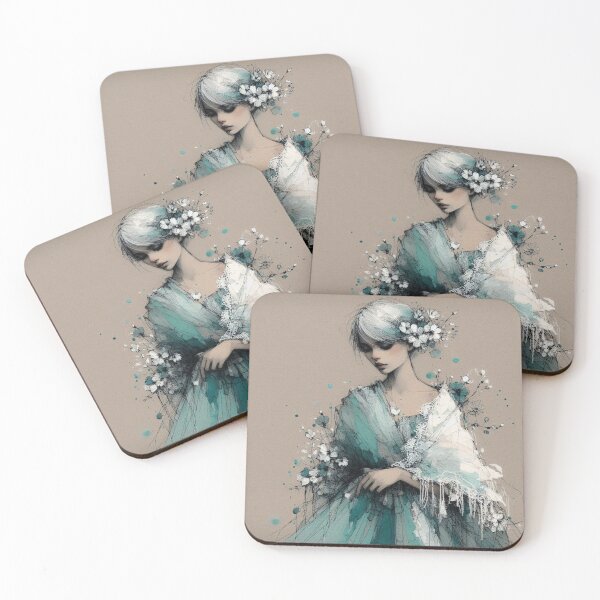 Item preview, Turquoise Girl designed and sold by Beyondnote-Art.