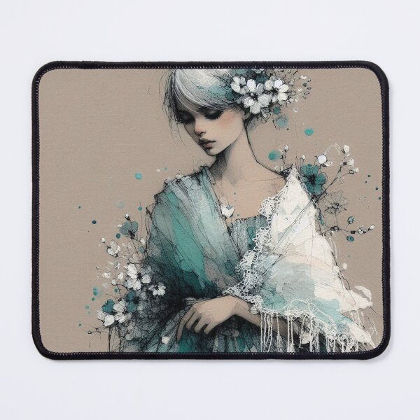 Item preview, Turquoise Girl designed and sold by Beyondnote-Art.