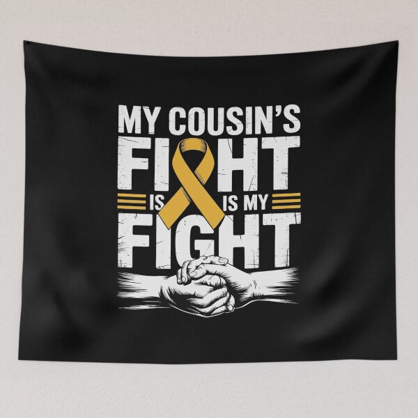 Item preview, Sarcoma Bone Cancer Shirt My Cousin's Fight is My Fight designed and sold by catsdothingz.
