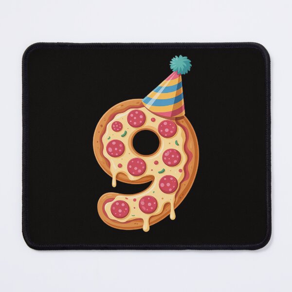 Item preview, Pizza 9th Birthday 9 Years Old Party Hat Bday Boys Girl Kids designed and sold by HudsonErik.