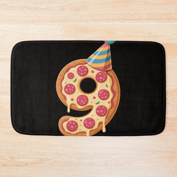 Item preview, Pizza 9th Birthday 9 Years Old Party Hat Bday Boys Girl Kids designed and sold by HudsonErik.