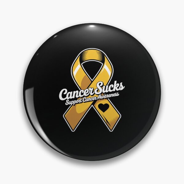Item preview, Sarcoma Bone Cancer Sucks Yellow Support Ribbon designed and sold by catsdothingz.