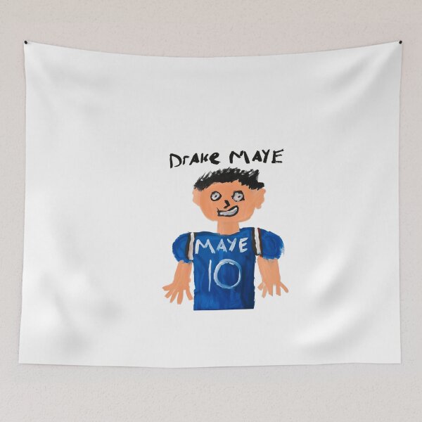 Item preview, Drake Maye Hand Drawn Painting designed and sold by LeonelJohnson.