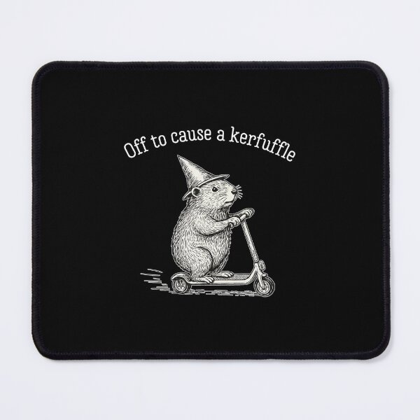 Item preview, Off To Cause A Kerfuffle Funny Groundhog Scooter  designed and sold by FmStyleArt.