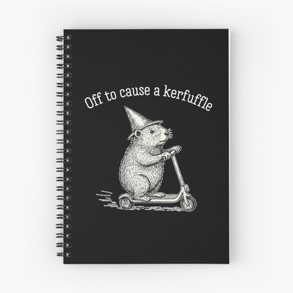 Item preview, Off To Cause A Kerfuffle Funny Groundhog Scooter  designed and sold by FmStyleArt.