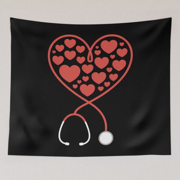Item preview, Nurse Stethoscope Heart Valentine's Day Nursing designed and sold by EllenJast.