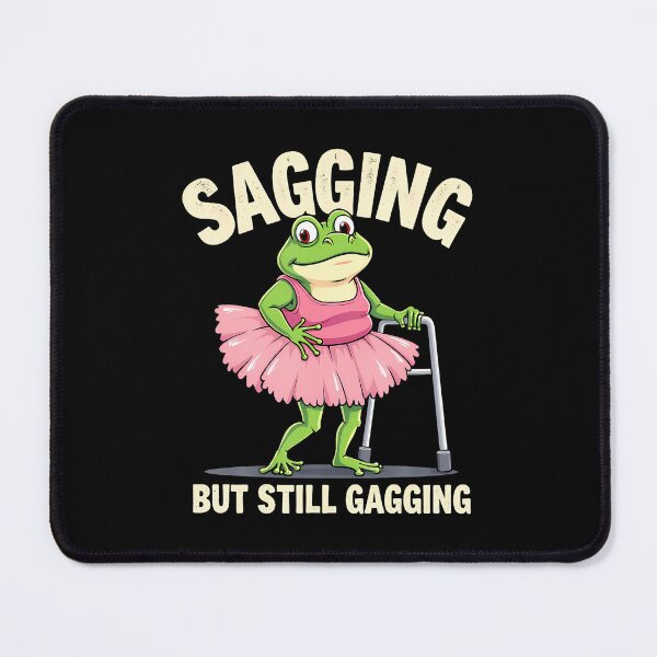 Item preview, Sagging But Still Gagging Frog Funny Cringe Meme Women Men designed and sold by heupelipocko.