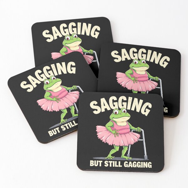 Item preview, Sagging But Still Gagging Frog Funny Cringe Meme Women Men designed and sold by heupelipocko.