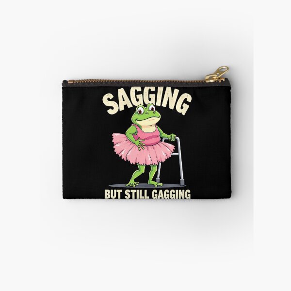 Item preview, Sagging But Still Gagging Frog Funny Cringe Meme Women Men designed and sold by heupelipocko.