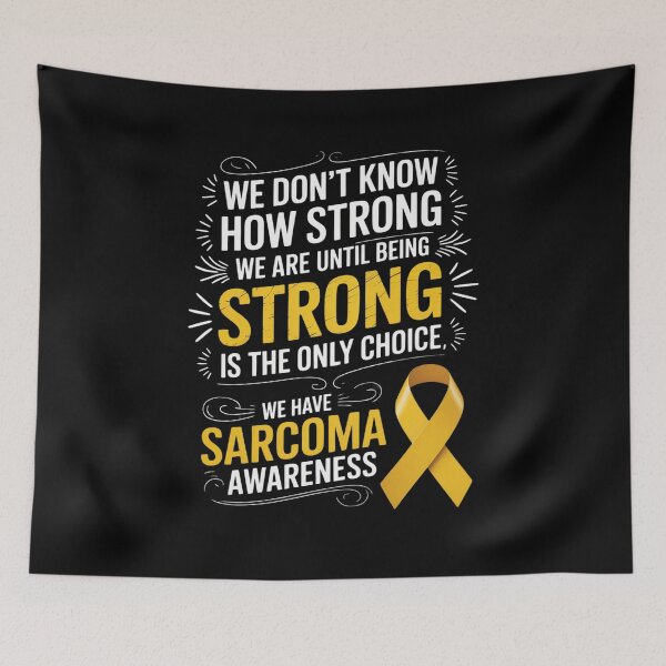 Item preview, Sarcoma Cancer Awareness Shirt Yellow Ribbon Bone Cancer designed and sold by catsdothingz.