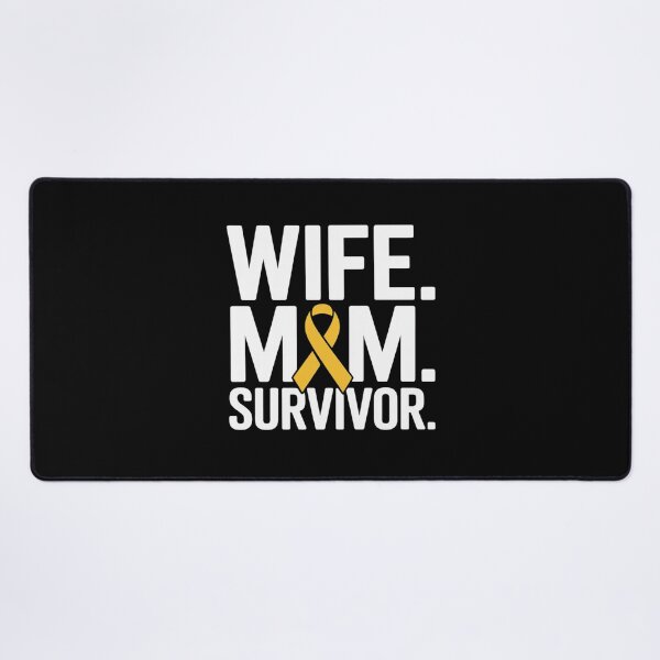 Item preview, Wife Mom Survivor Sarcoma Bone Cancer Awareness designed and sold by catsdothingz.