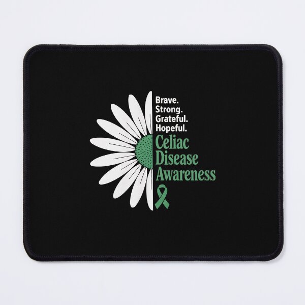 Item preview, Brave Strong - Celiac Disease Survivor Awareness floral designed and sold by catsdothingz.