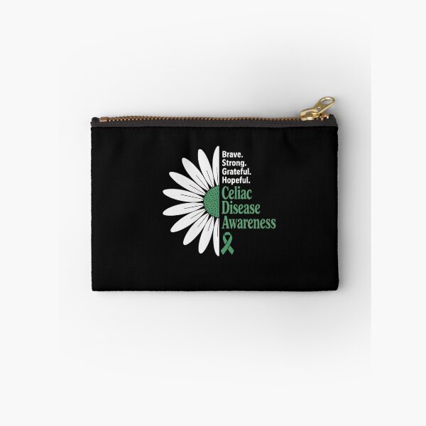 Item preview, Brave Strong - Celiac Disease Survivor Awareness floral designed and sold by catsdothingz.