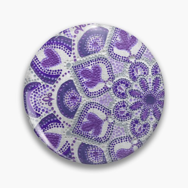 Item preview, Purple silver and white Mandala 1 of 2  designed and sold by ElexisND.