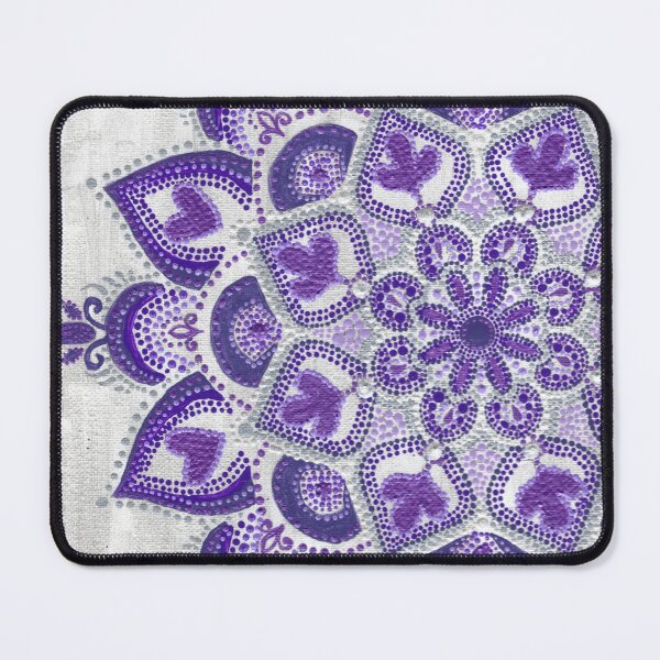 Item preview, Purple silver and white Mandala 1 of 2 designed and sold by ElexisND.