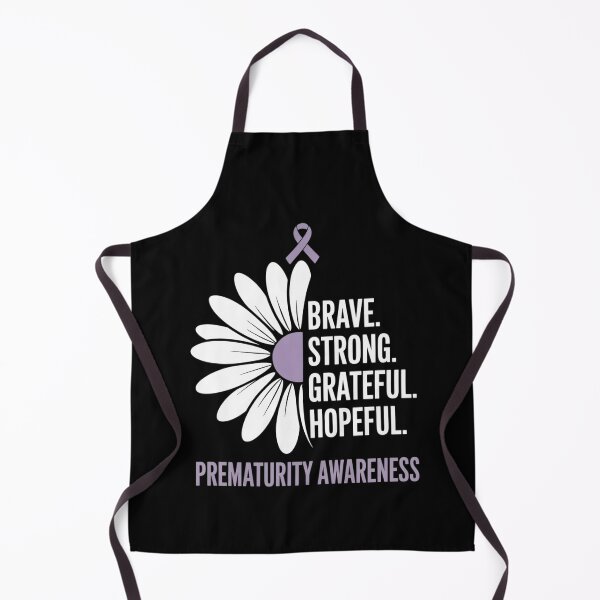 Item preview, Brave Strong - Prematurity Awareness Purple ribbon floral designed and sold by catsdothingz.